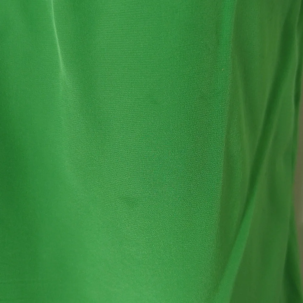 Kate Spade Bright Green Short-Sleeve Top with Pink Floral Collar